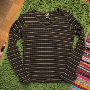 vintage rue 21 90’s striped top grunge